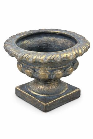 Arany-fekete kolonális stílusú edény 42cm