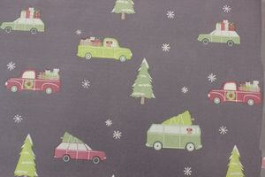 Kék csomagolópapír karácsonyi motívummal