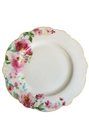 Sekély porcelán tányér Summer 28cm