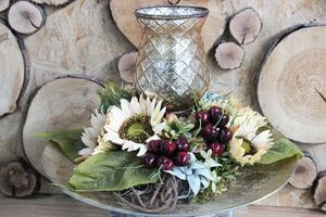 Asztali művirág dekoráció "Napraforgó" 45cm