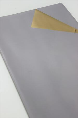 Šedý balicí papír voděodolný 58x58cm 20ks