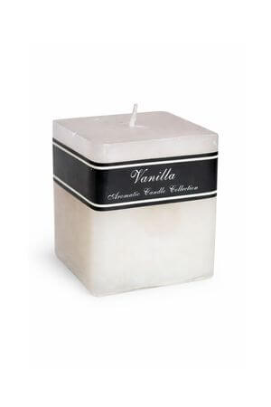 Krémszínű Vanillia illatgyertya 7cm