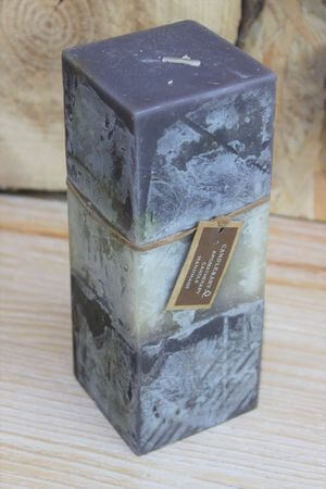 Antracit színű illatgyertya 20cm