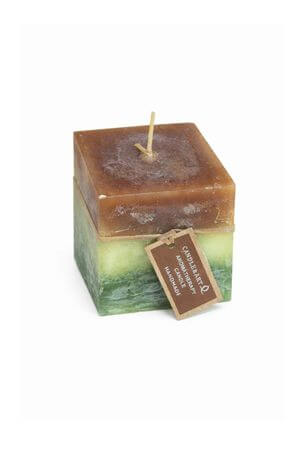 Natur voňavá sviečka v tvare kocky 7,5cm