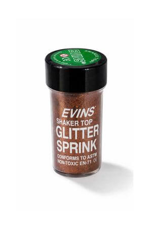 Měděný třpytivý prášek glitter na aranžování