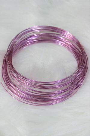 Fialový hliníkový drôt na aranžovanie 1mm x 10m