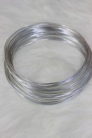 Stříbrný hliníkový drát pro aranžování 1mm x 10m