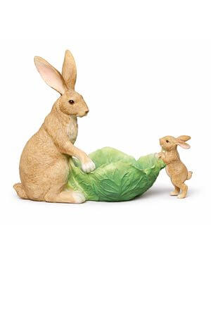 Veľkonočné zajace s misou 25cm