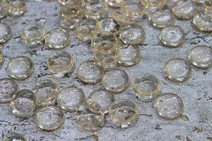 Kör alakú barack színű cabochon 1,5 cm 250g