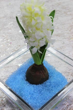 Bleděmodré dekorační kuličky 550g