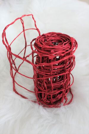 Bordó dekoratív rácsos szalag 5m