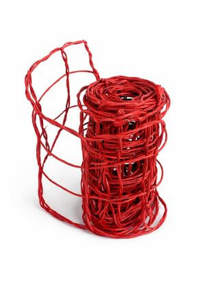 Bordová dekorační stuha mřížka 5m