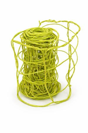 Halványzöld dekoratív rácsos szalag 5m