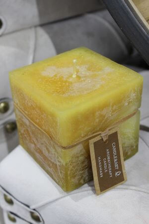 Rézszínű illatgyertya 7cm