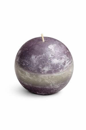 Antracit gömb illatgyertya 9cm