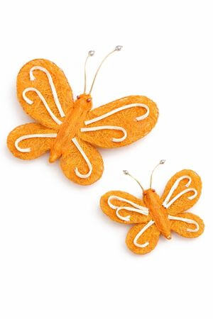 Narancssárga dekor lepkék 2-szett