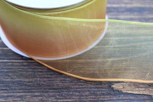 Sárga-narancssárga átlátszó szalag 4cm 10m