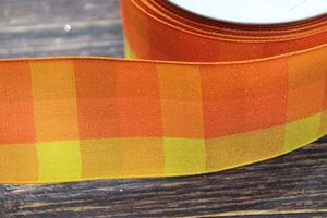 Narancssárga kockás szalag 4cm 10m