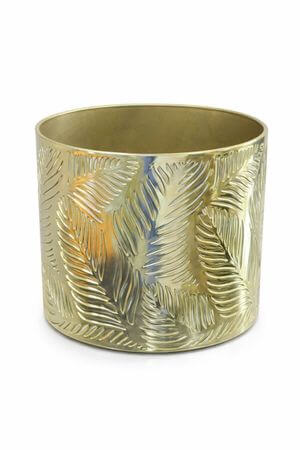 Zlatý květináč s ornamentem 28cm