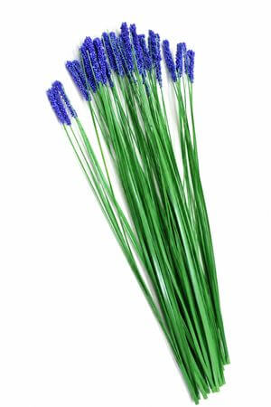 Umělá tráva s modrými kuličkami 7ks 65cm