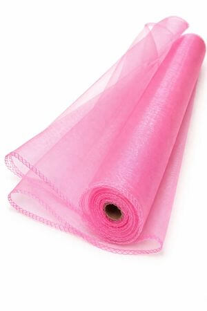 Růžová organza 37cm 10m
