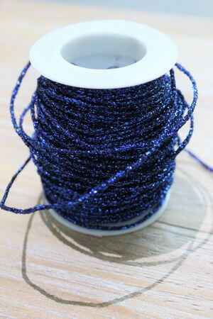 Kék csillogó madzag 2mm 20m