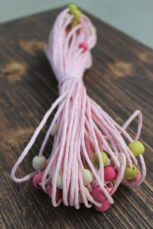 Rózsaszín díszmadzag 20m