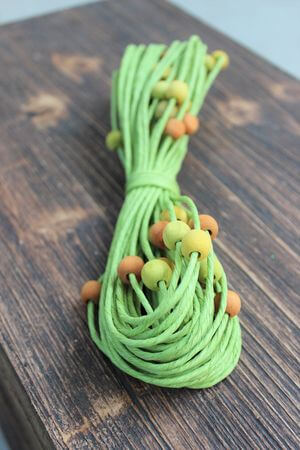 Zelená dekorační šňůrka 20m