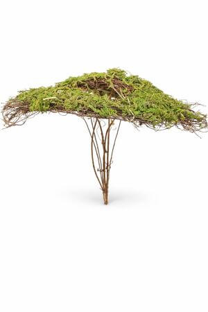 Fonott mohás virágtartó 36cm