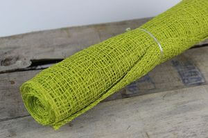 Bledě zelená dekorační síťovina na kytice