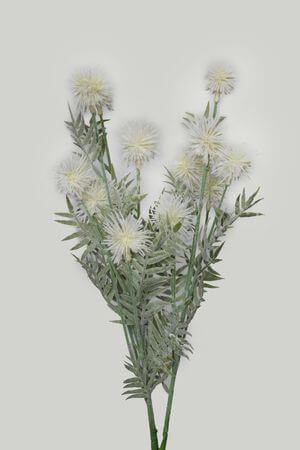 Fehér mű réti virágok 55cm