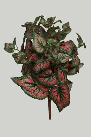 Rózsaszín-zöld színű mű hálóslevél 45cm