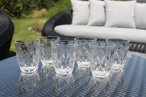 Átlátszó üvegpohár 270ml 6db