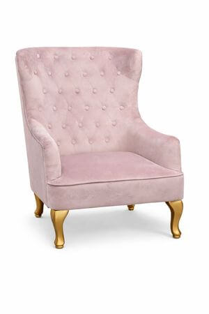Rózsaszín elegáns fotel 114cm