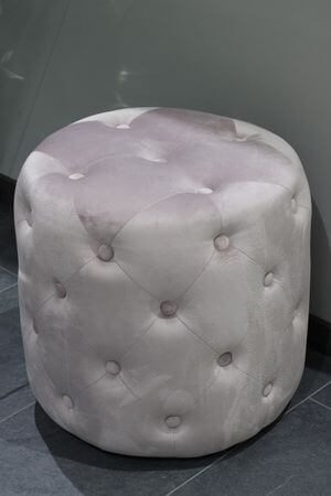 Rózsaszín bársony taburett 44cm