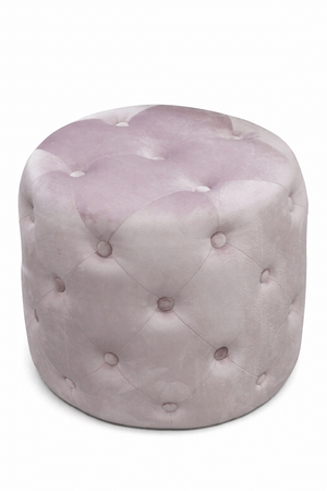 Rózsaszín bársony taburett 44cm