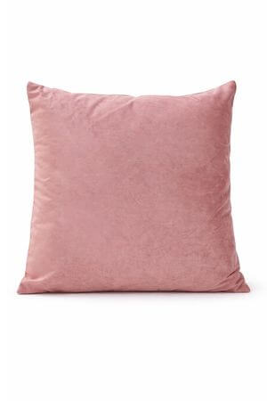 Antik rózsaszín bársony díszpárna 40cm