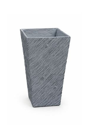 Sötétszürke modern szögletes virágcserép 50 cm