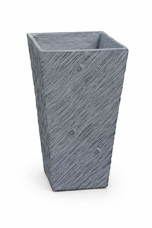 Sötétszürke modern szögletes virágcserép 75 cm