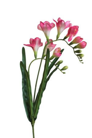 Ružová umelá frézia 57cm