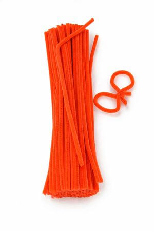 Oranžové tvarujúce drôtiky na aranžovanie 100ks