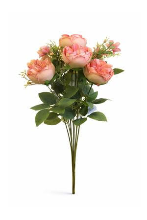 Starorůžová umělá kytice pivoněk 50 cm