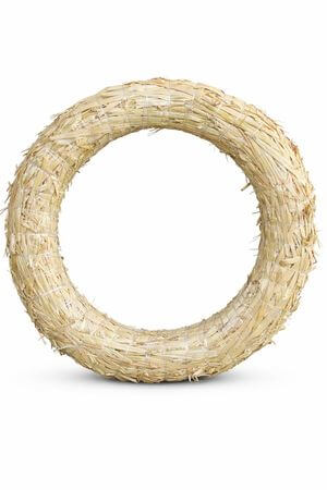 Szalmakoszorú 60cm