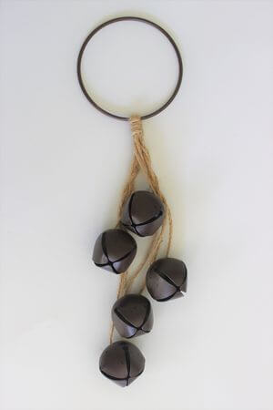 Hnedá závesná vianočná ozdoba Roľničky 30cm