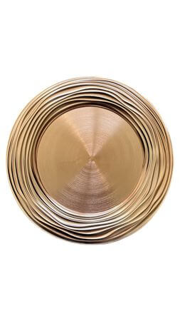 Rose gold fényes Moderno dekor tálca 33 cm