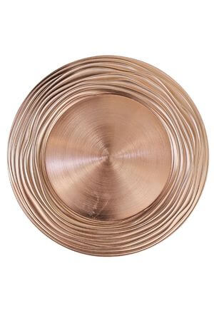 Rose gold fényes Moderno dekor tálca 33 cm