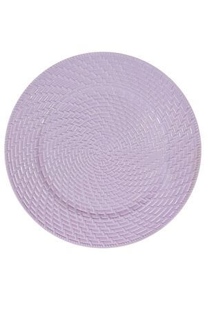 Pasztell lila dekor tálca 33cm