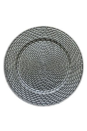 Sivý klubový tanier so vzorom 33cm