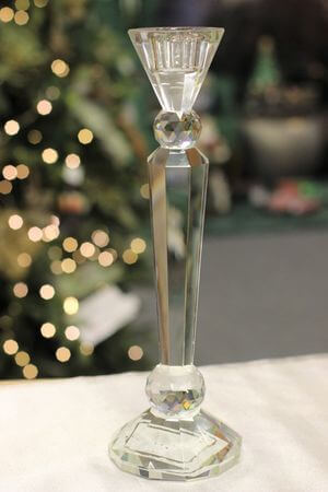 Křišťálový svícen na kónickou svíčku 29 cm