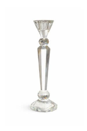 Kristály gyertyatartó kúpos gyertyához 29cm